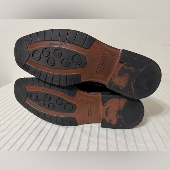 Franco Fortini Keith leather brown men's loafers dress shoes slip-on size 12M - Picture 11 of 14